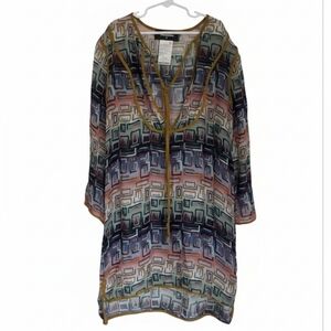 Dsquared2 silk Patterned Tunic Blouse Size 38